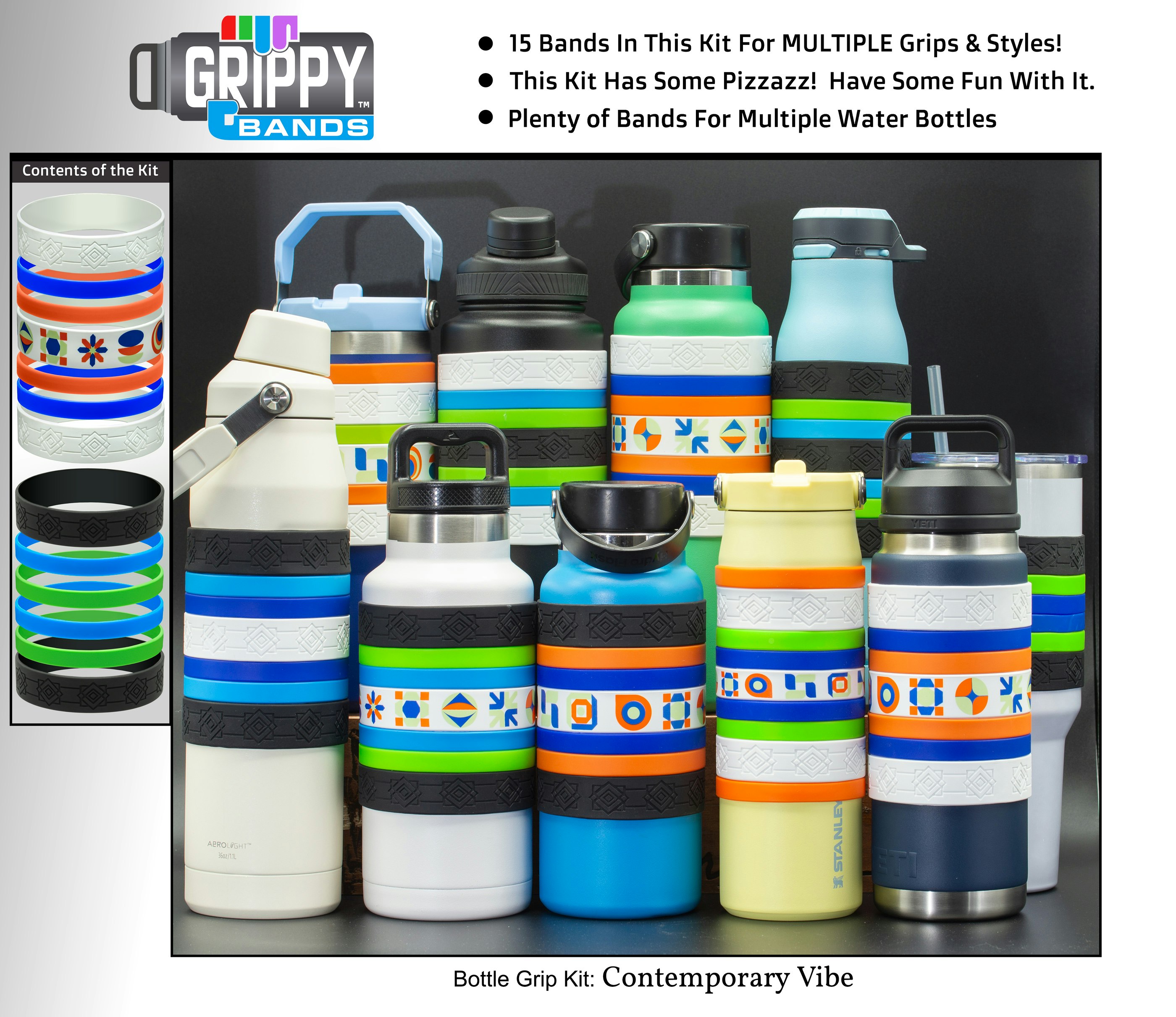 Grippy-Band ™ Water Bottle Grips