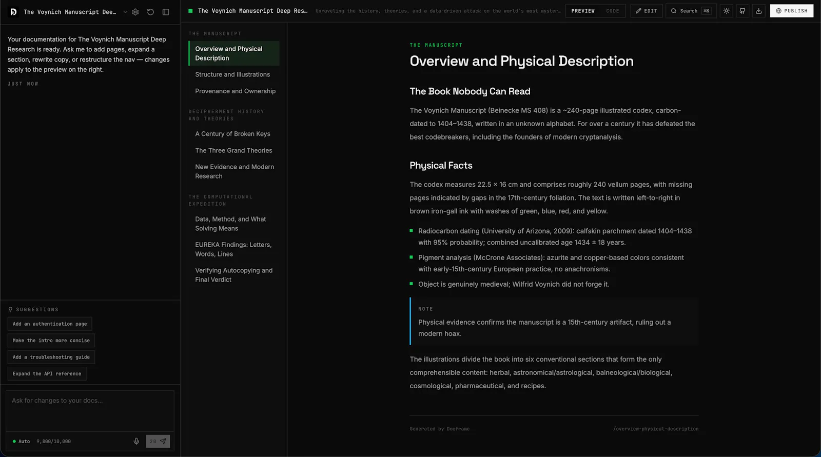 Docframe screenshot 2