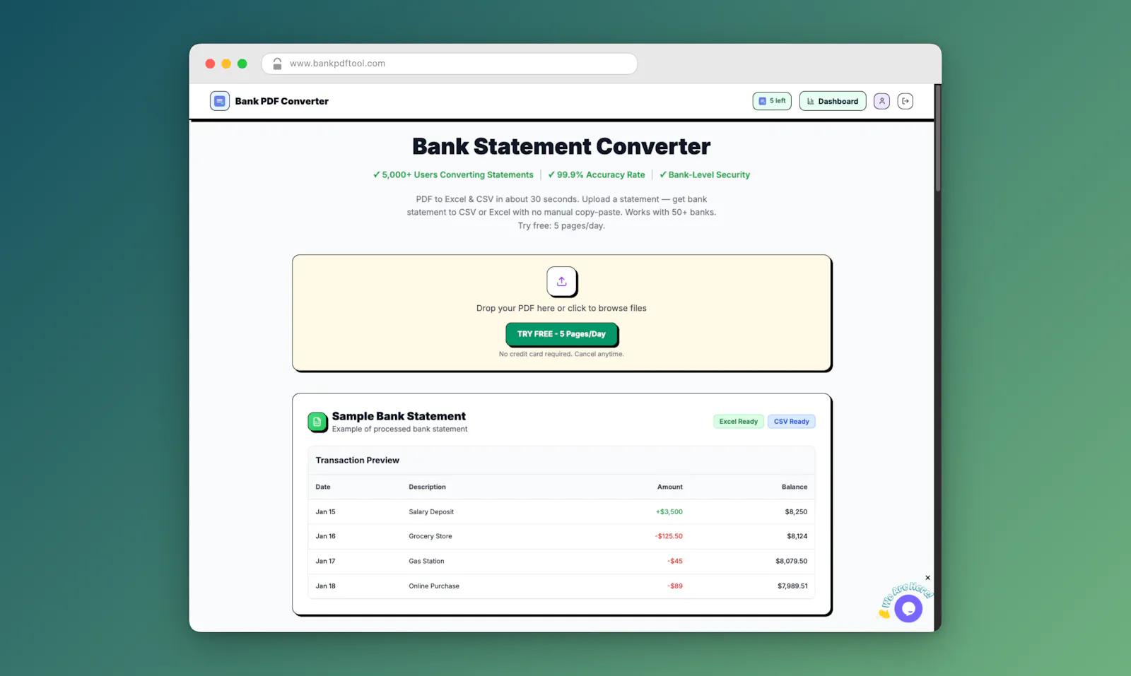 Bank PDF Converter screenshot 2
