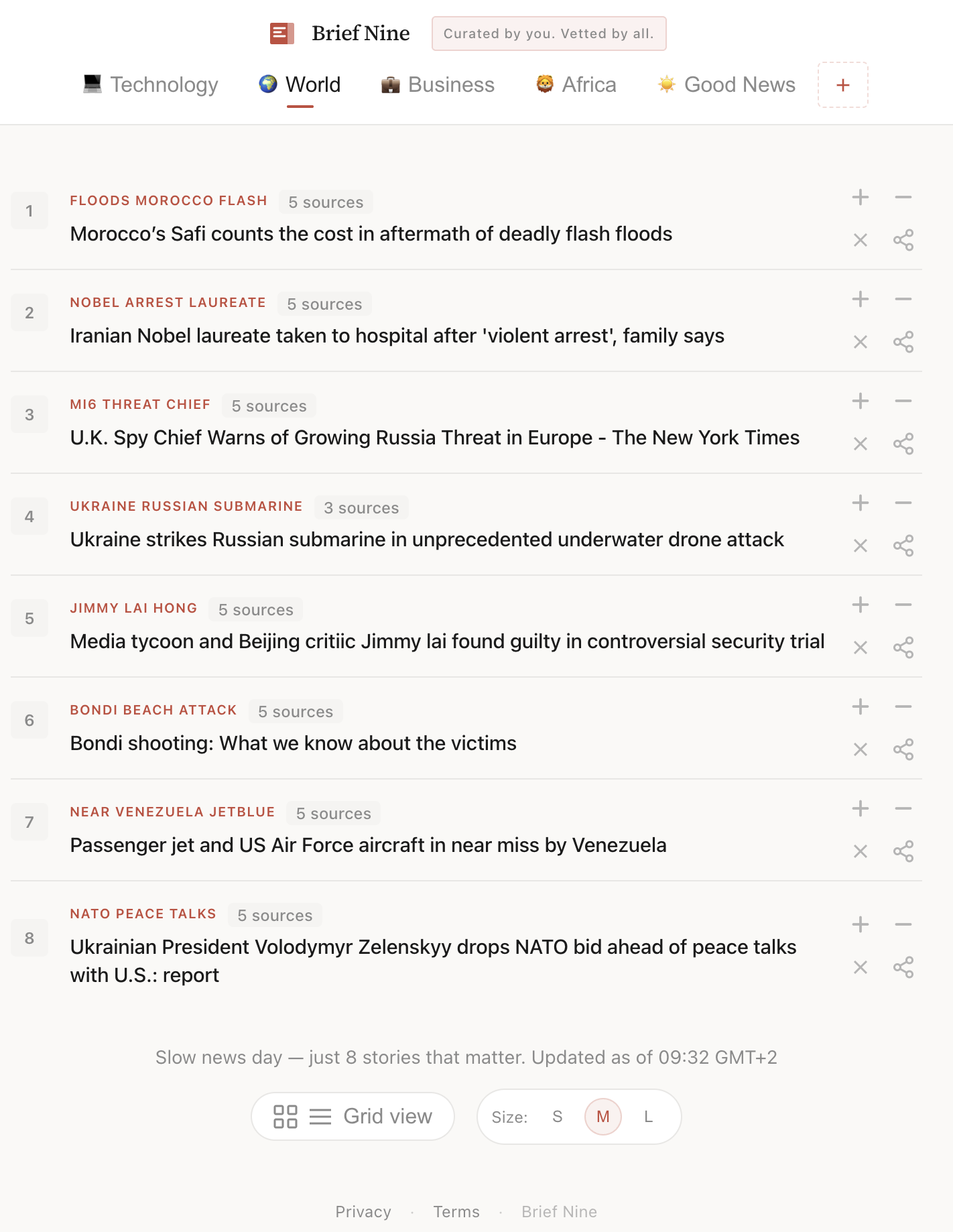 Brief Nine - Main product screenshot demonstrating key features and user interface