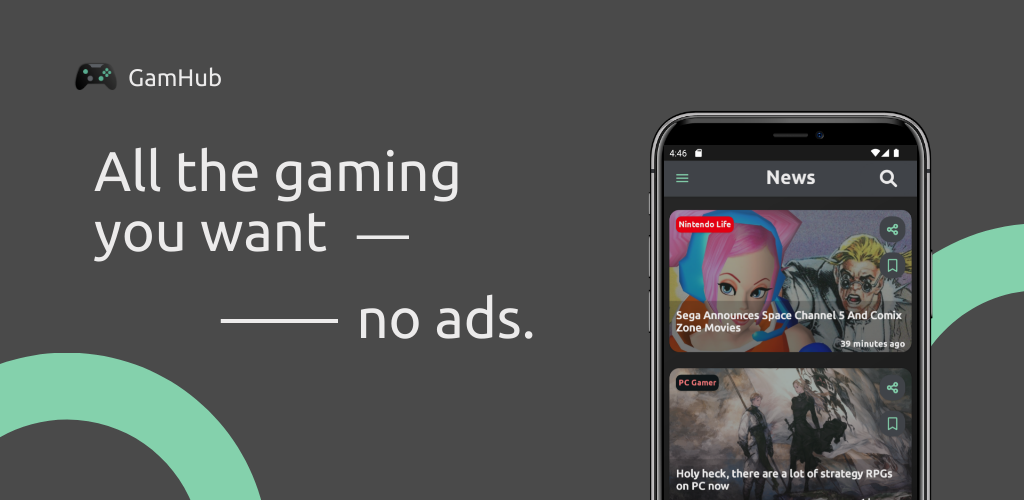 GameHub - Open Source Gaming News App ohne Anzeigen Medien 1