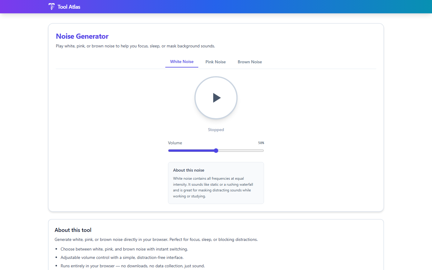 Tool Atlas: Free Online Toolbox gallery image