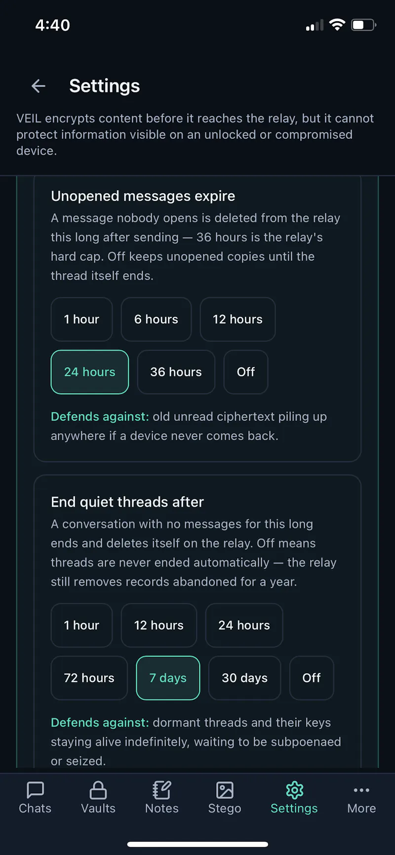 VEIL - More than Encrypted Messaging screenshot 7