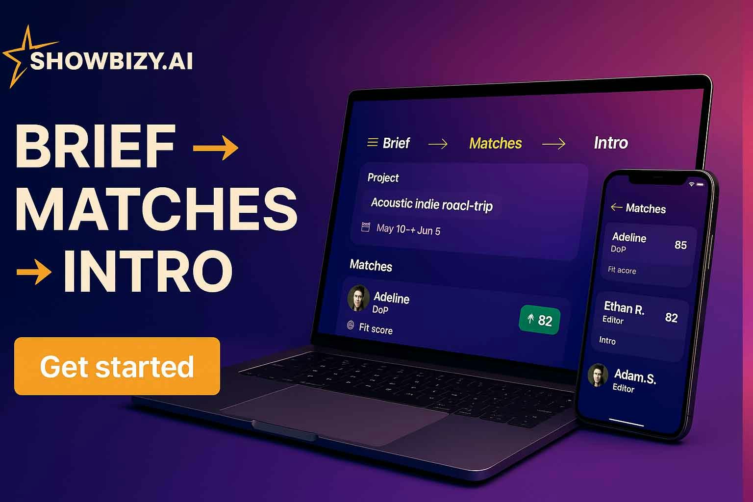 Showbizy — AI Matchmaking for Creators - Screenshot 3 preview