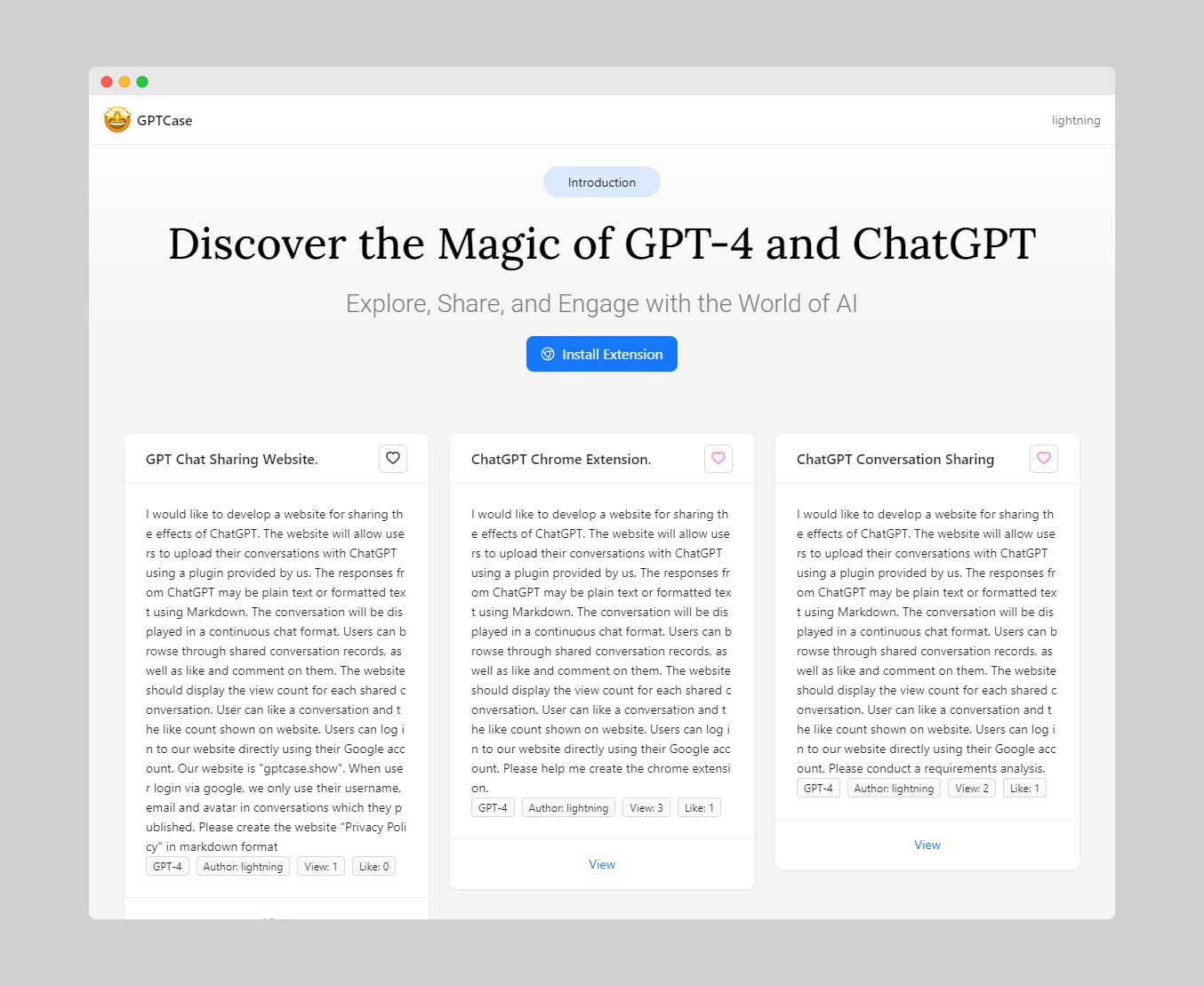 GPTCase: Share and Discover ChatGPT media 1