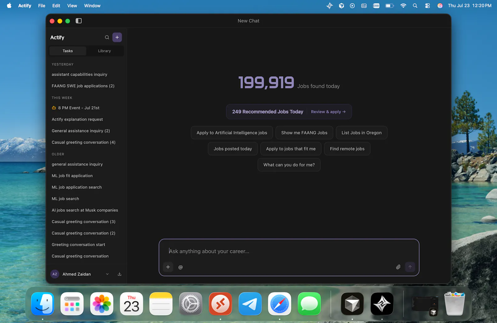 Actify AI - Career Agent screenshot 2