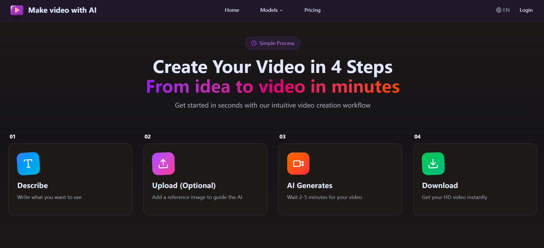 Make video with AI gallery image