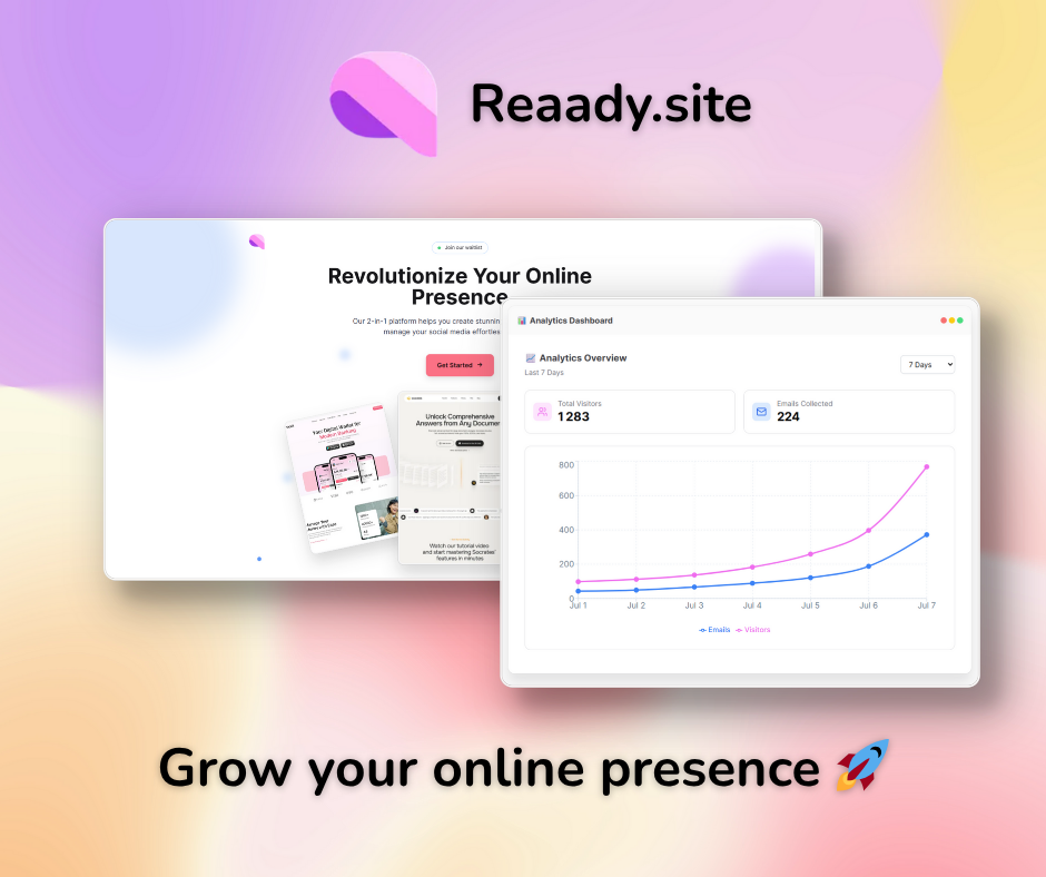 Reaady.site - कुछ भी बनाओ मीडिया 4