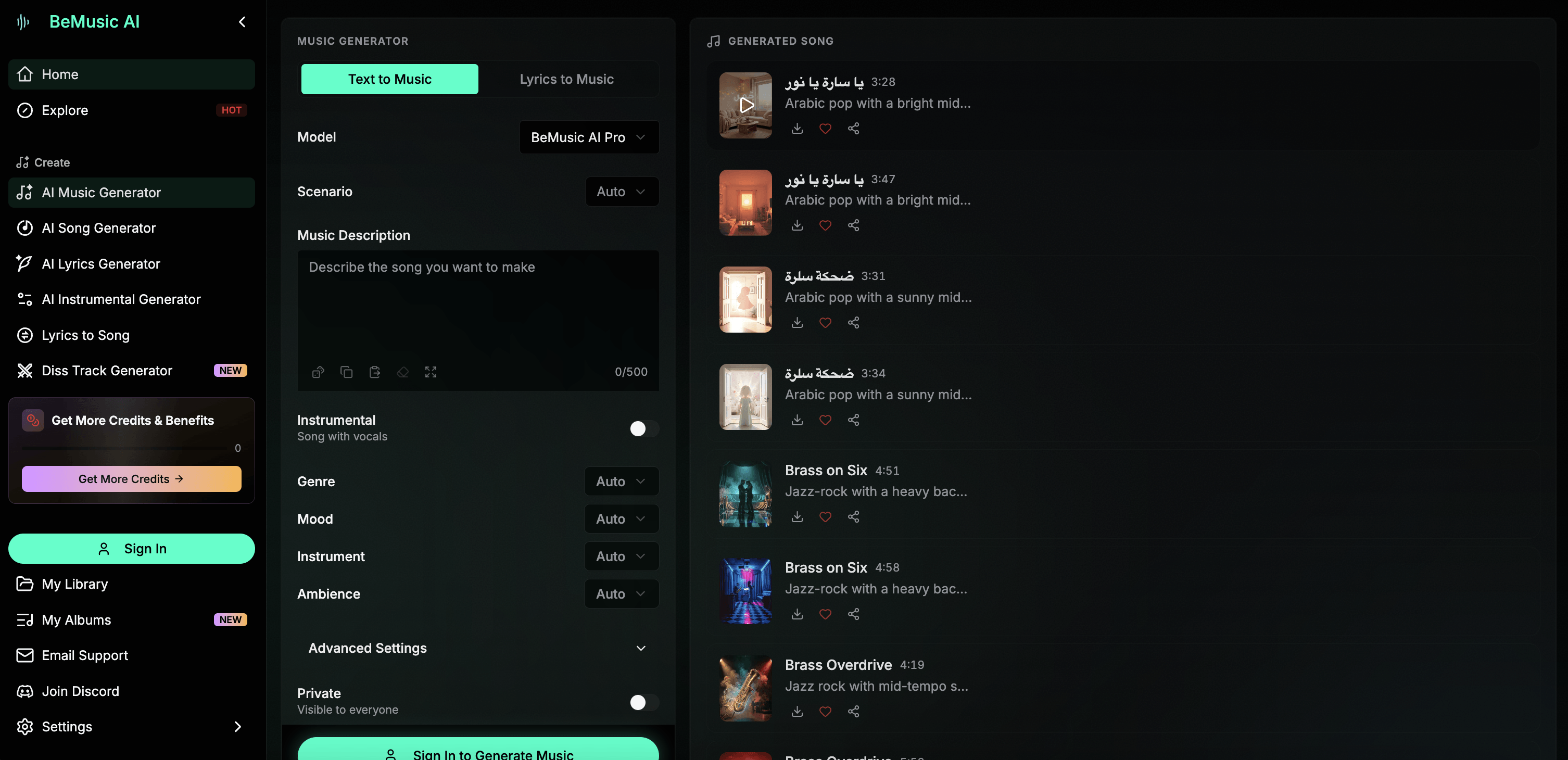 BeMusic AI - AI Music,Voice Clone,Video gallery image