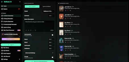 BeMusic AI - AI Music,Voice Clone,Video gallery image