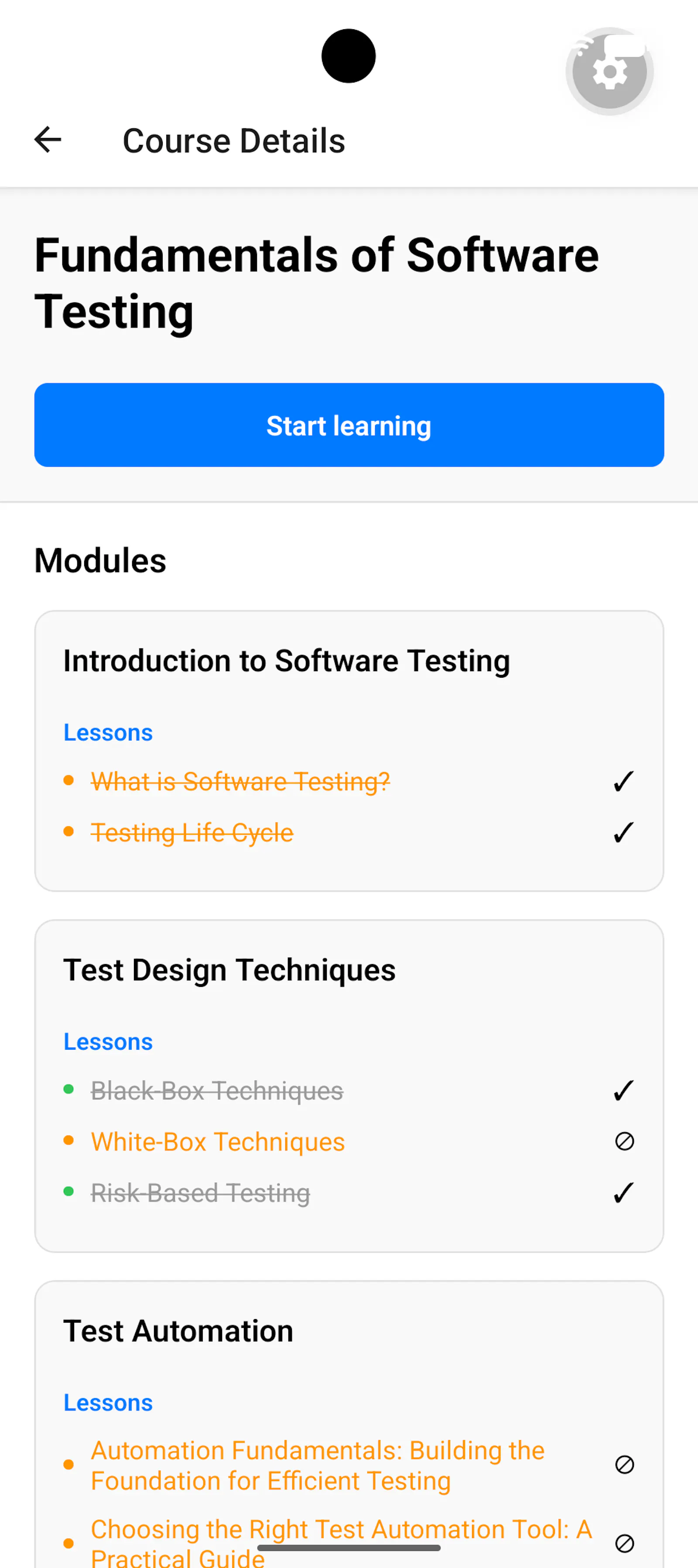 Learn anything screenshot 1