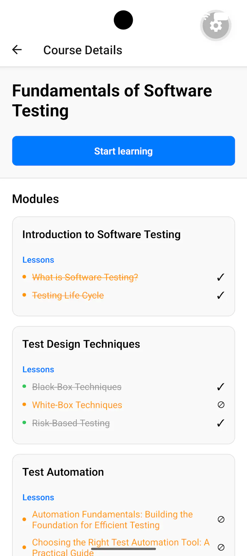 Learn anything screenshot 1