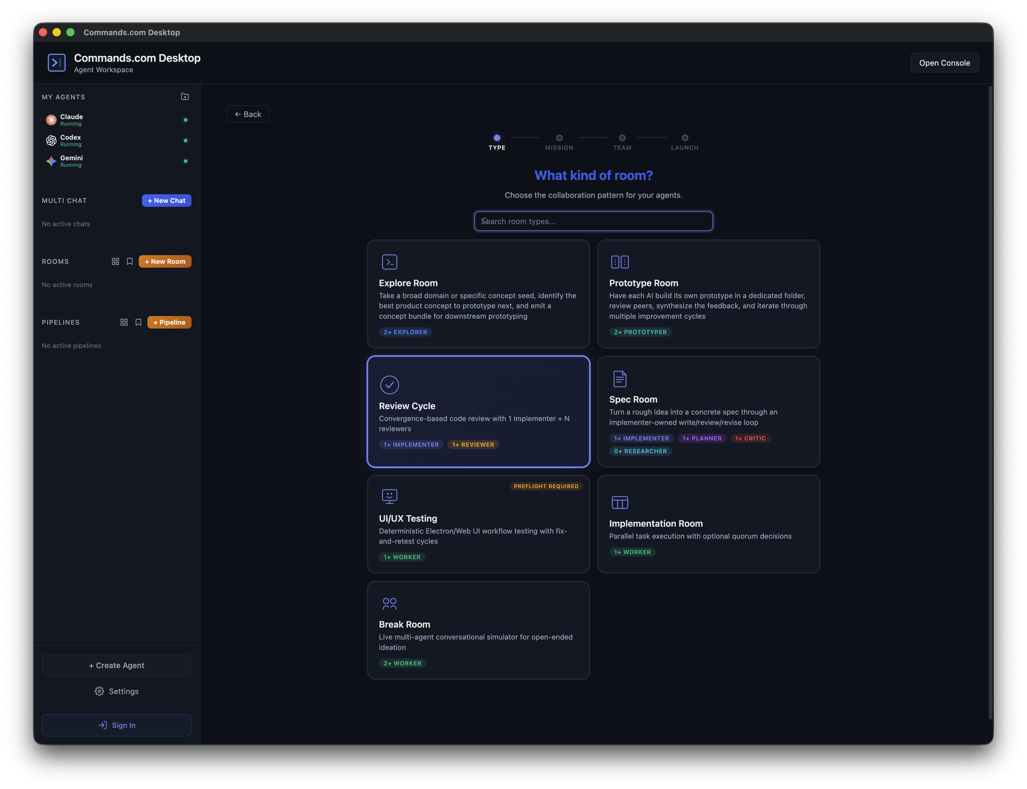 Commands.com: The Multi-Agent Workspace gallery image