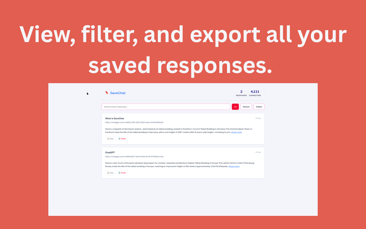 Savechat - CHATGPT yanıtlarını kopyalamayı durdurun. medya 2
