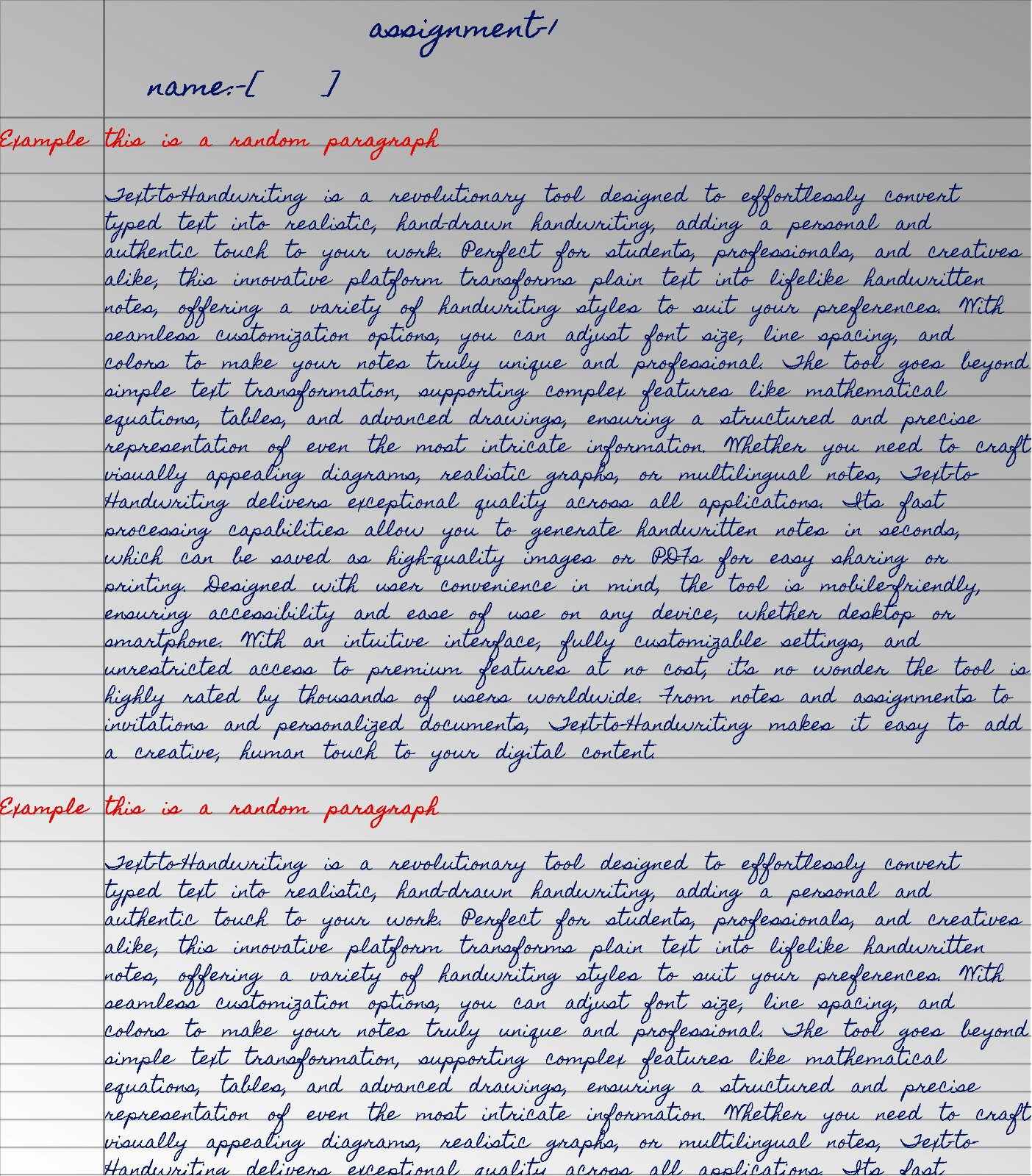 PDF to Handwriting Converter - Main product screenshot demonstrating key features and user interface