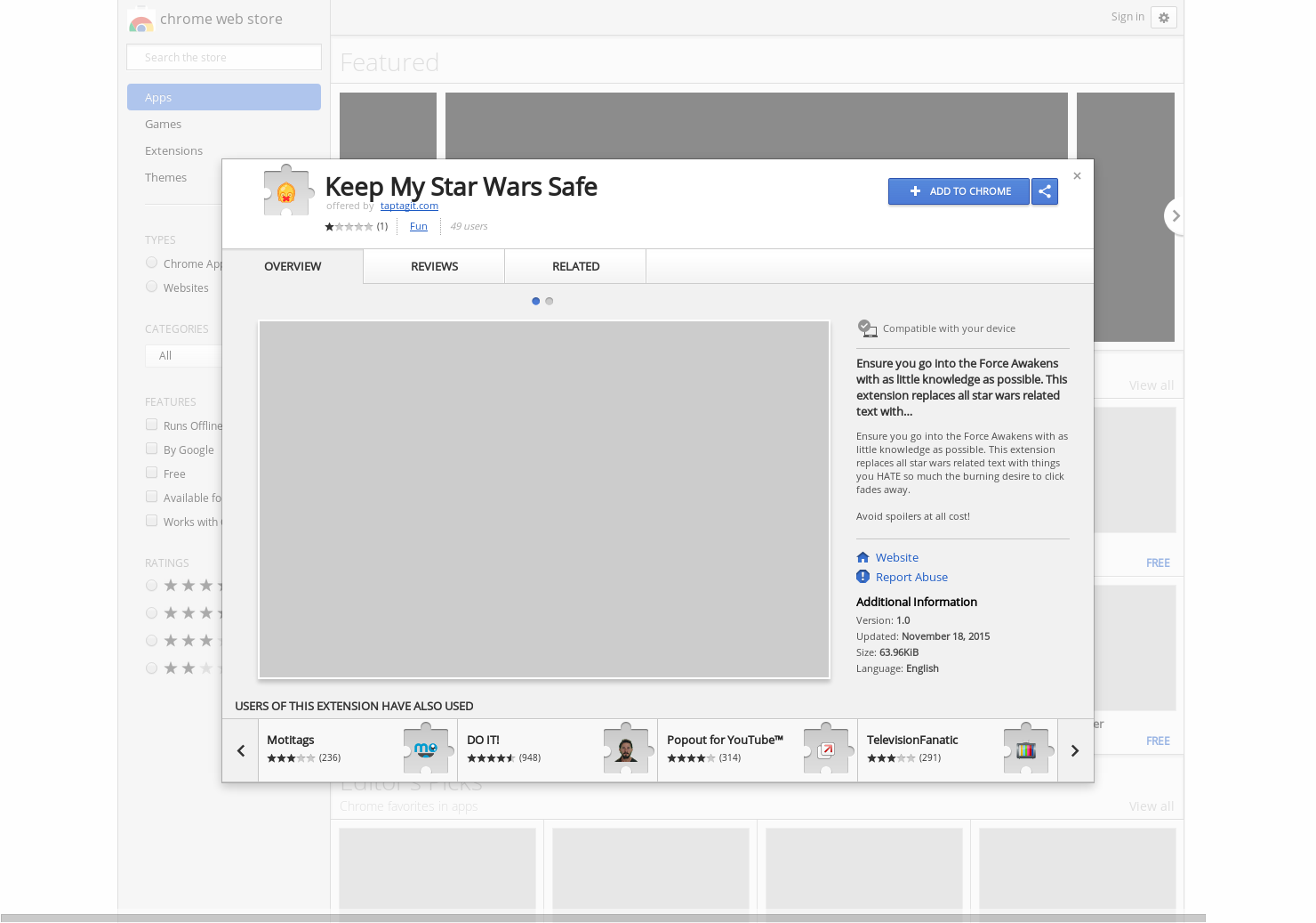 Keep My Star Wars Safe gallery image