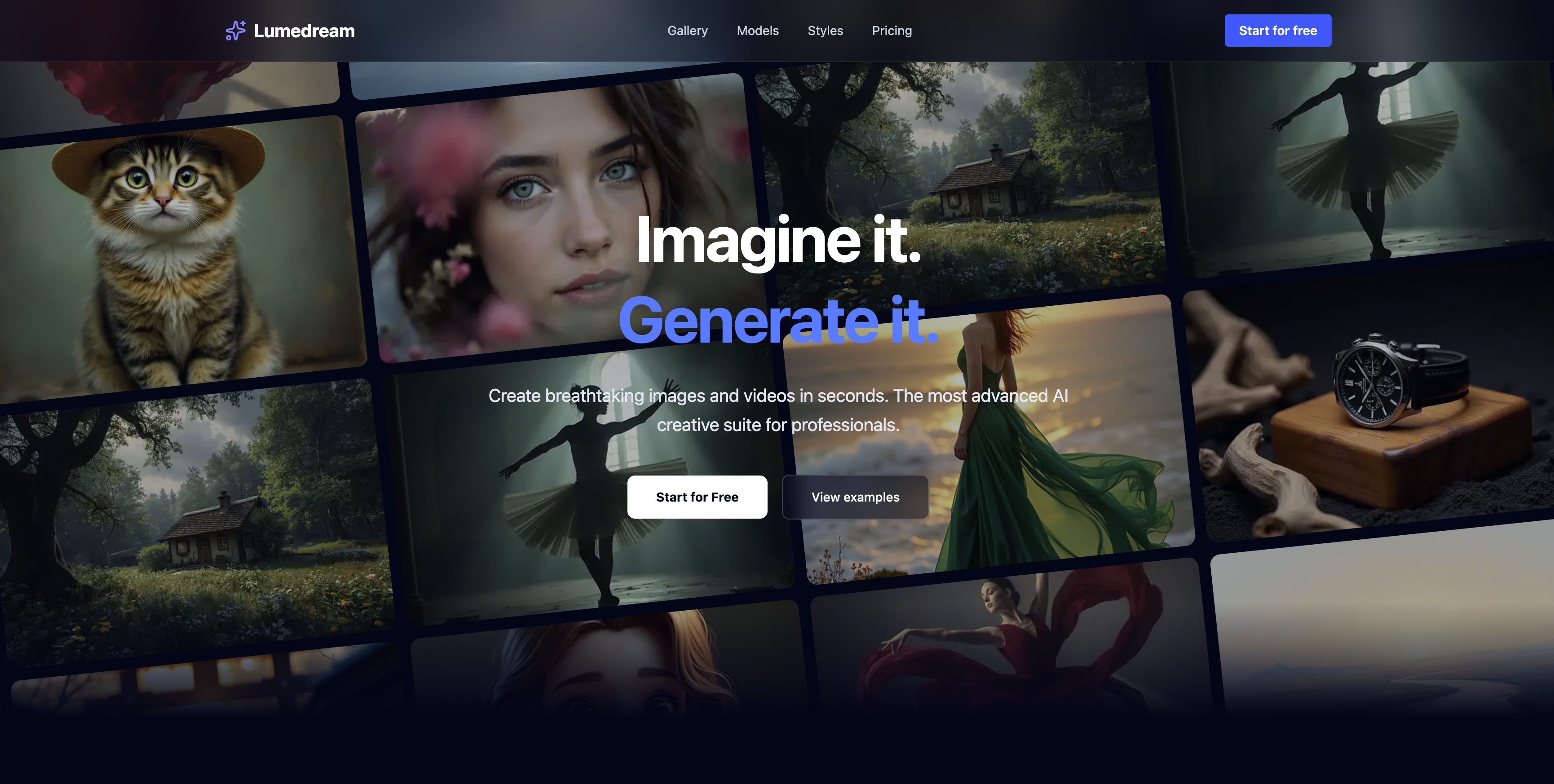Lumedream - Main product screenshot demonstrating key features and user interface