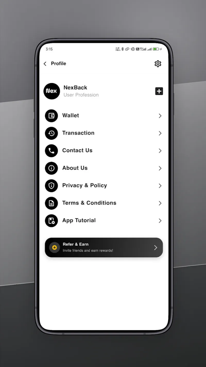 NexBack screenshot 2