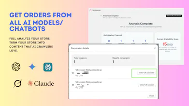 Your AI Visibility Optimizer for Shopify gallery image