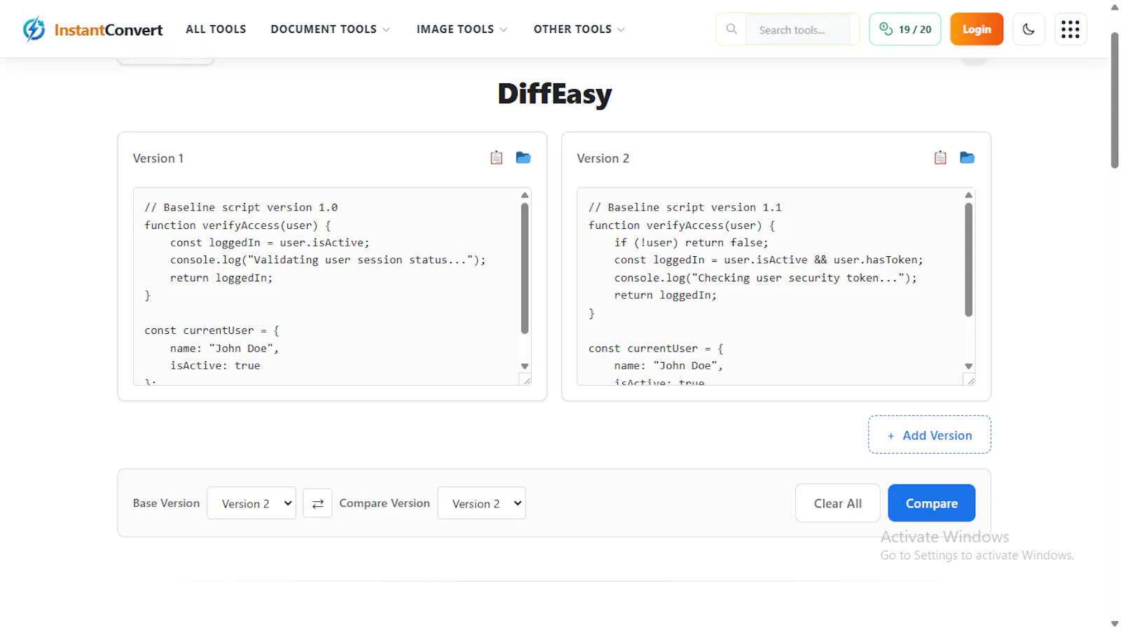 DIffEasy screenshot 1