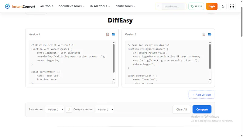 DIffEasy screenshot 1
