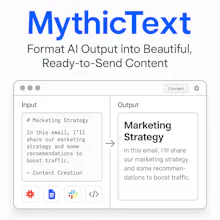 MythicText | LLM Text Formatter gallery image