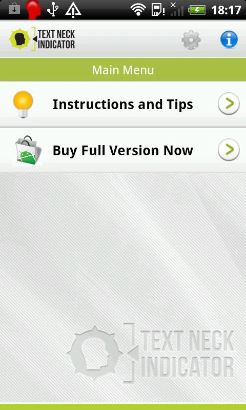 Text Neck Indicator
