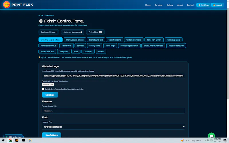 Print Flex screenshot 1