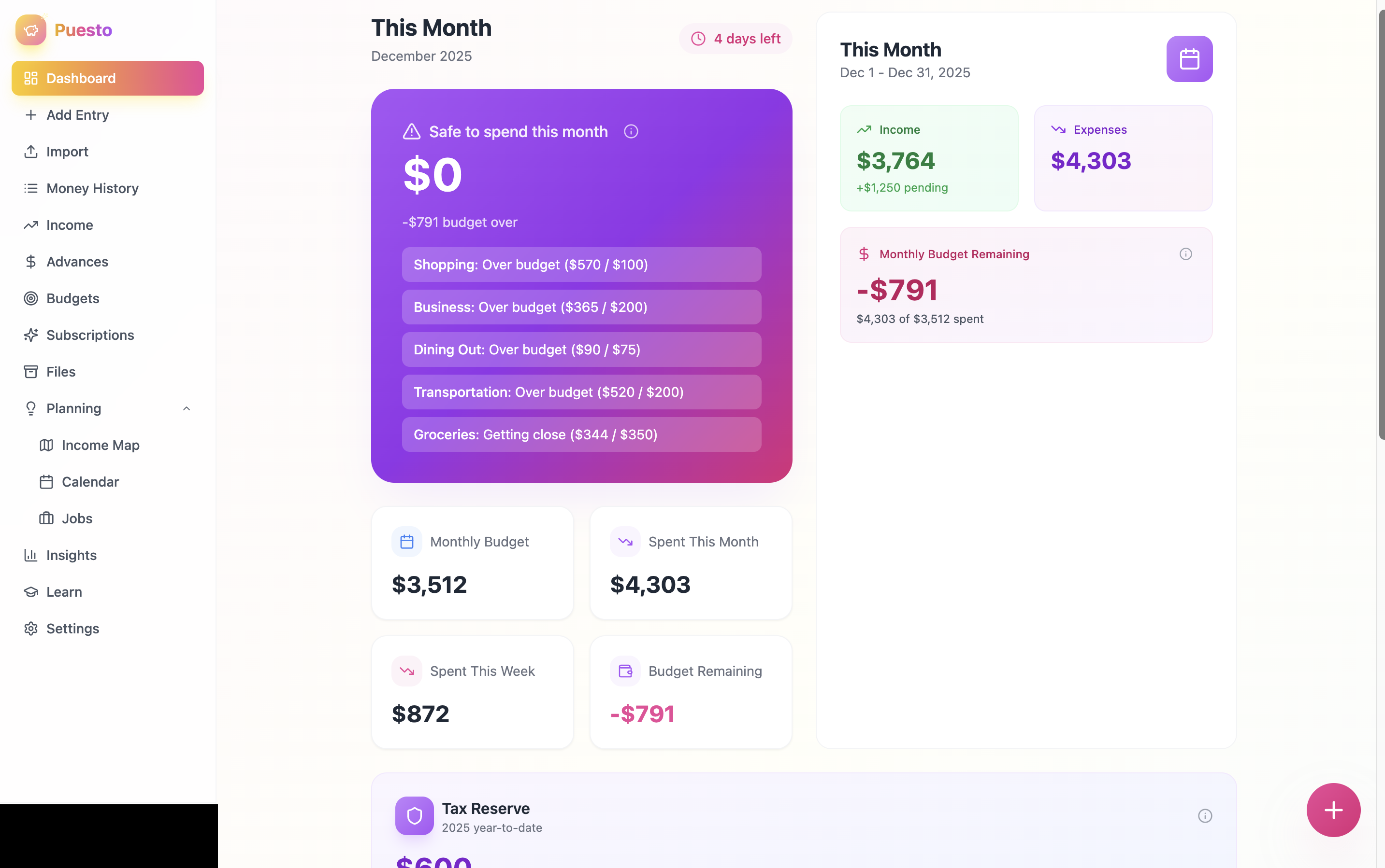 Puesto - Main product screenshot demonstrating key features and user interface