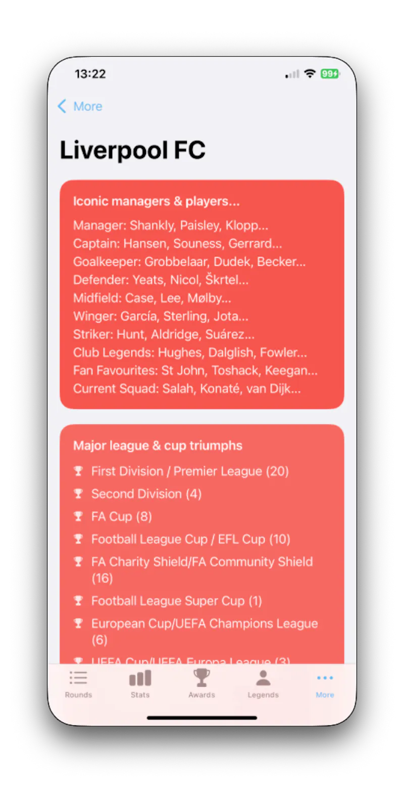 Football Quiz Soccer Legends screenshot 4