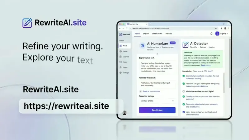 RewriteAI screenshot 1 (video preview)
