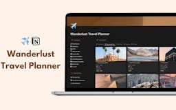 Wanderlust Travel Planner media 1