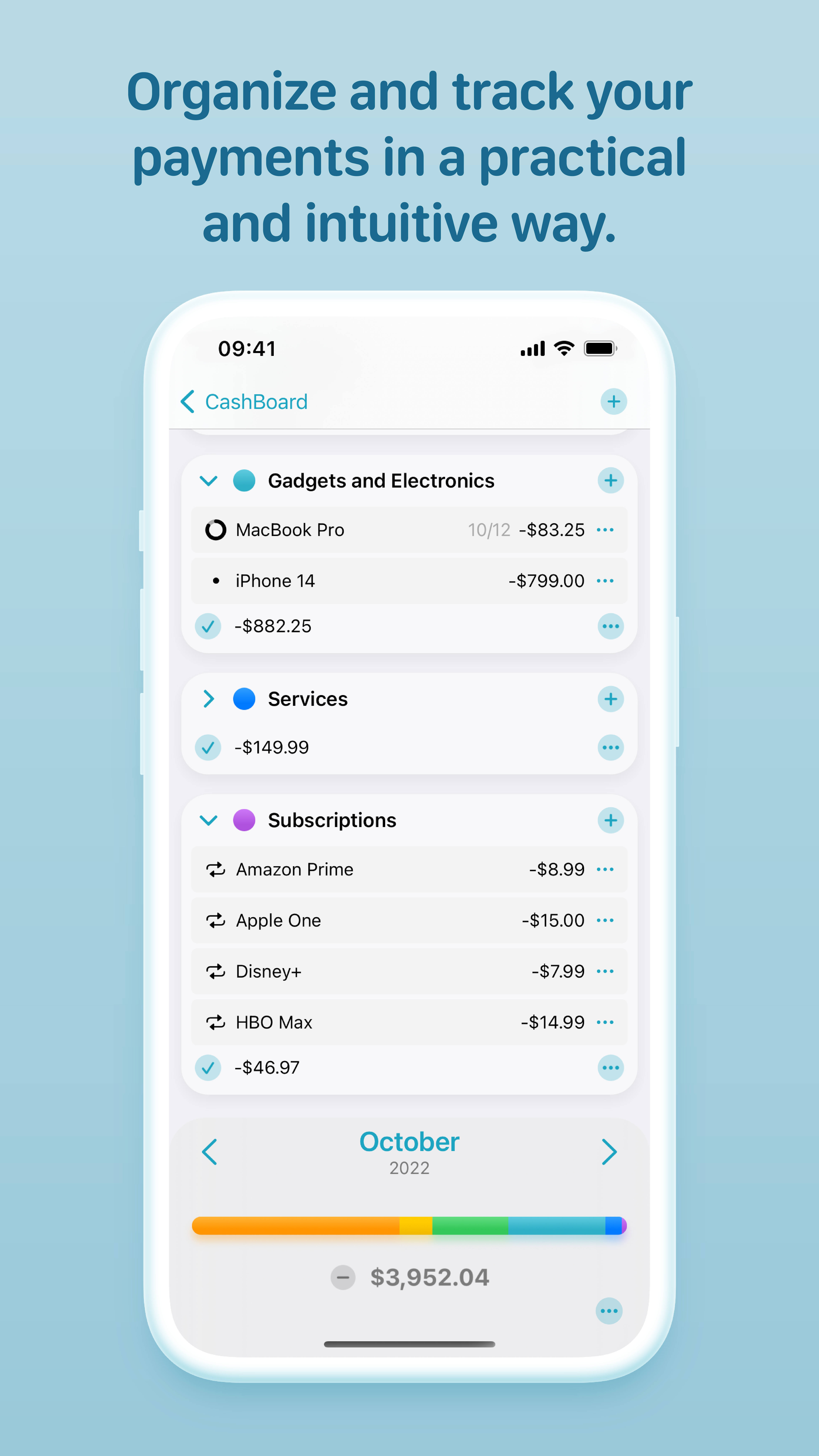 Cashboard - Bütçe İzleyici - Sezgisel, kullanımı kolay gider izleyici. medya 4