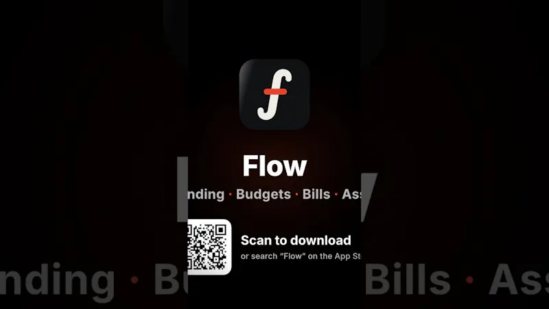 Flow — Budget & Expense Tracker screenshot 1 (video preview)