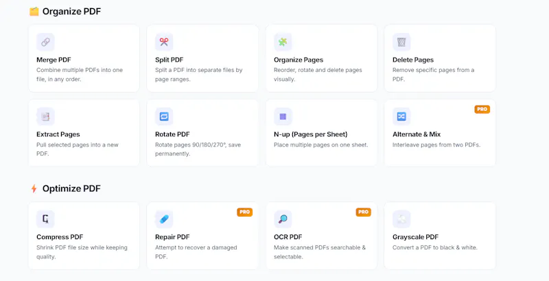 EasyPressPro — Free Online PDF Tools  screenshot 2