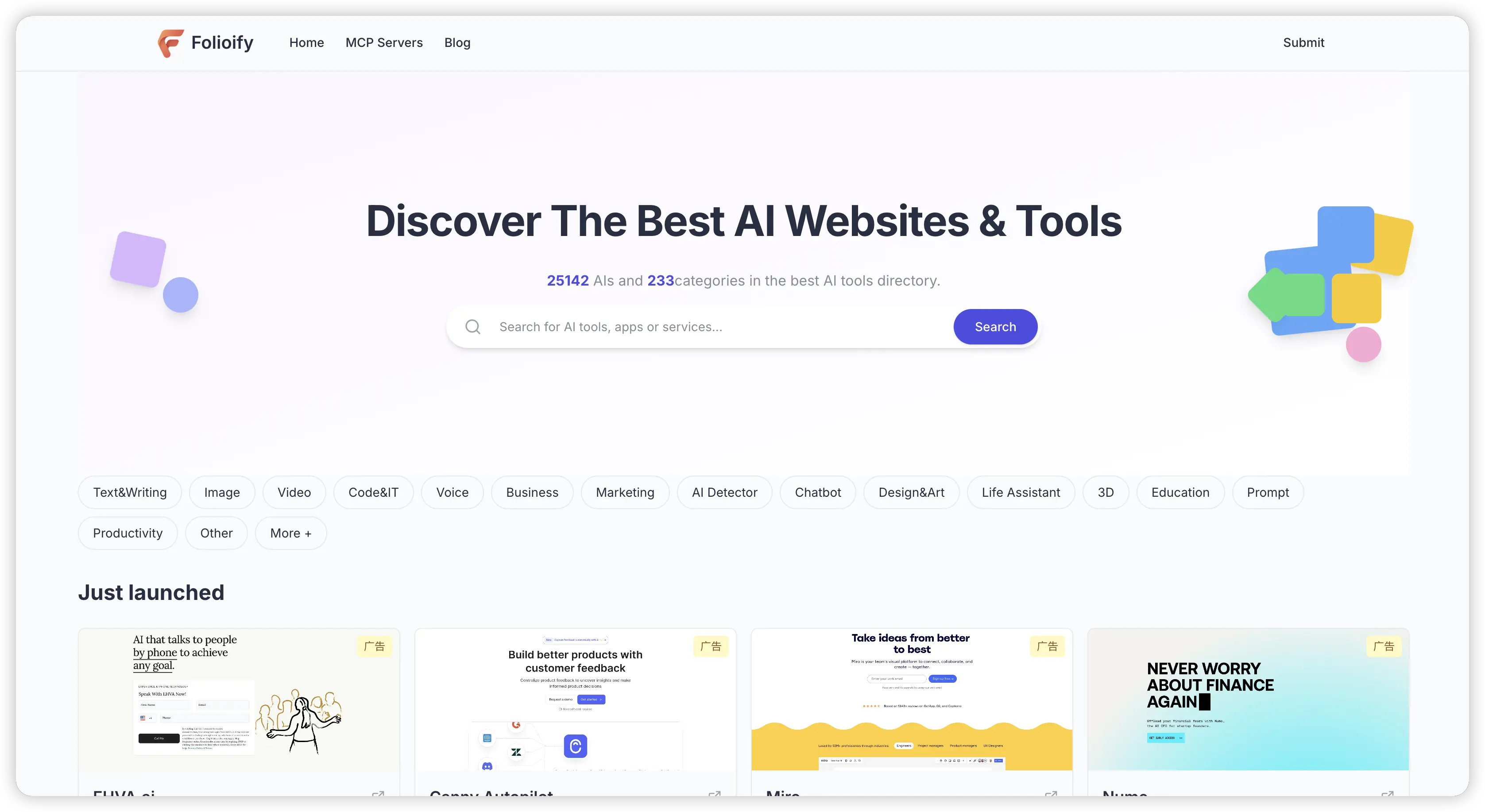 foliioify - Справочник AI Tools |Откройте для себя 1000 лучших инструментов ИИ в 2025 году медиа 1