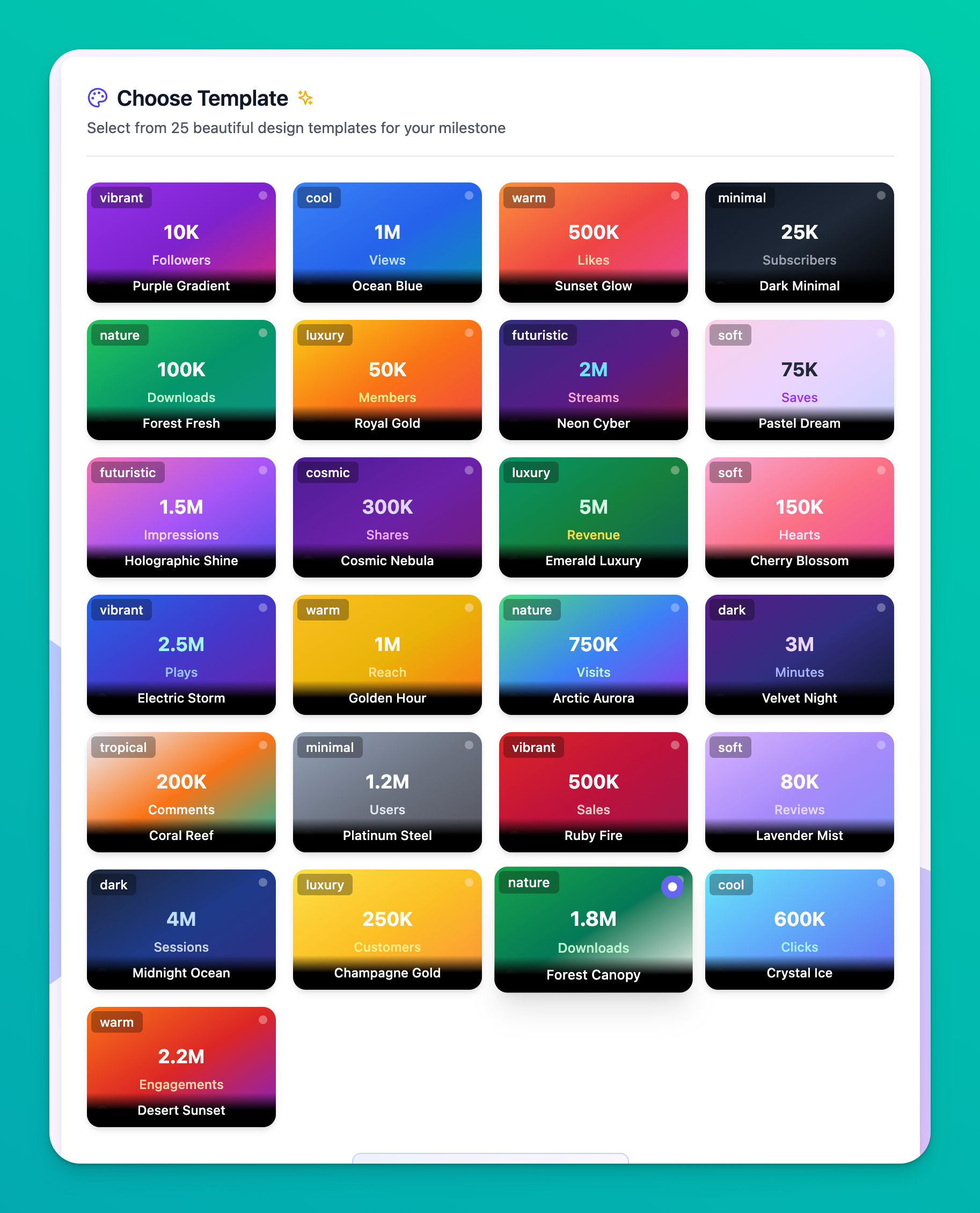 Prettystats - Cree gráficos bastante hitos para las redes sociales en segundos media 3