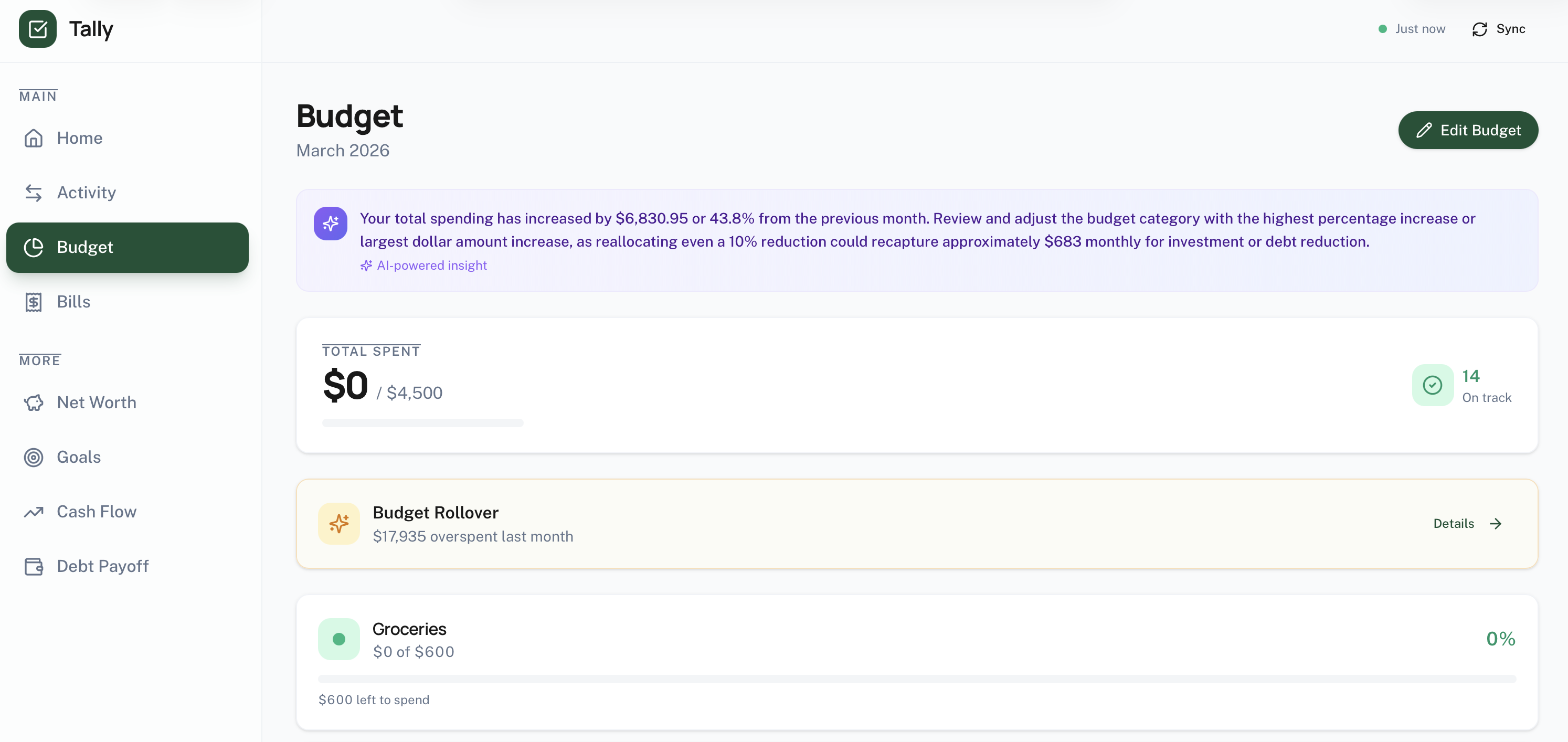 Tally - Screenshot 2 showing product features and functionality