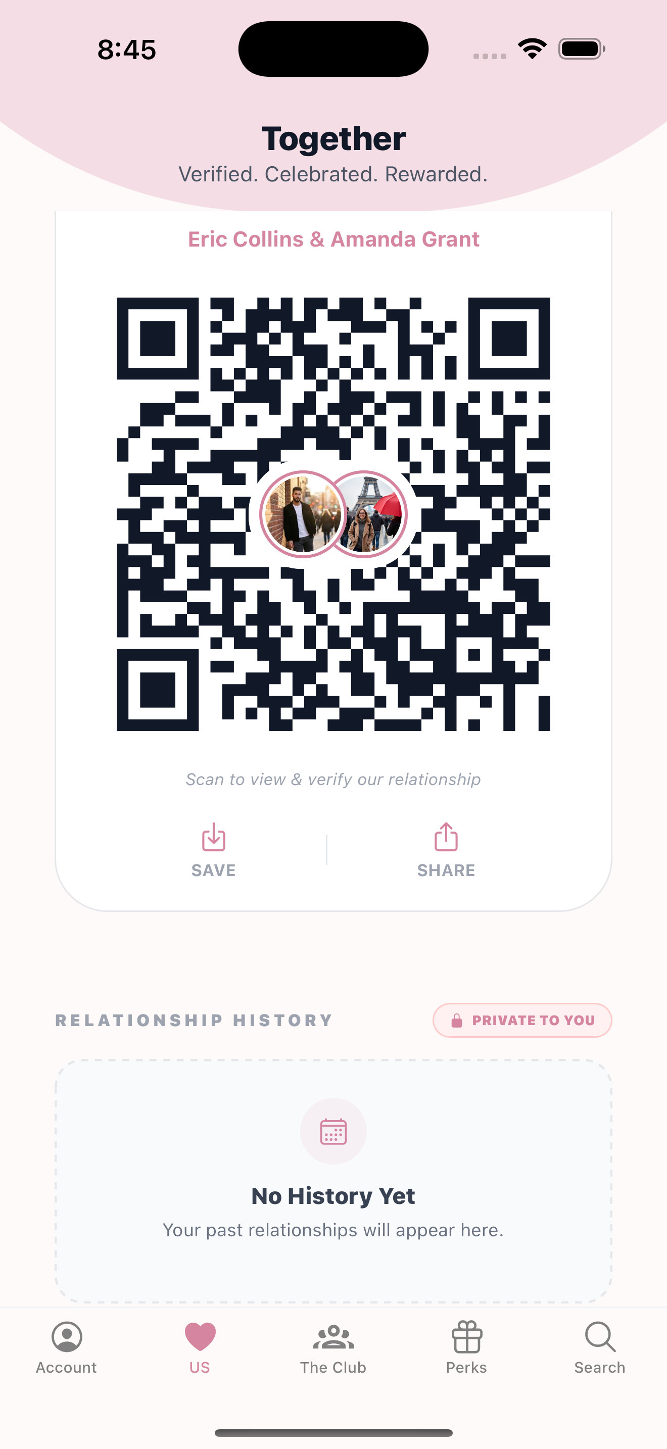 Together: (Make it Official) - Screenshot 2 showing product features and functionality