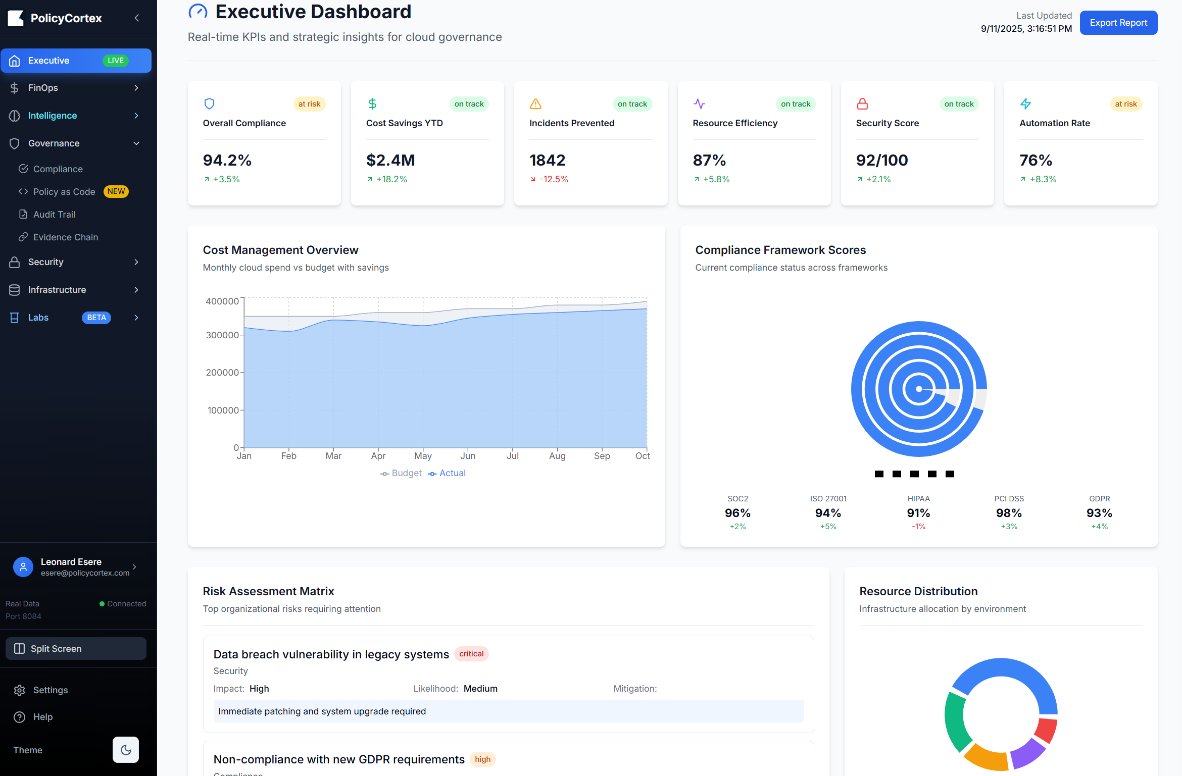 PolicyCortex - 防止するAI-Native Multi-Cloudガバナンスプラットフォームメディア2