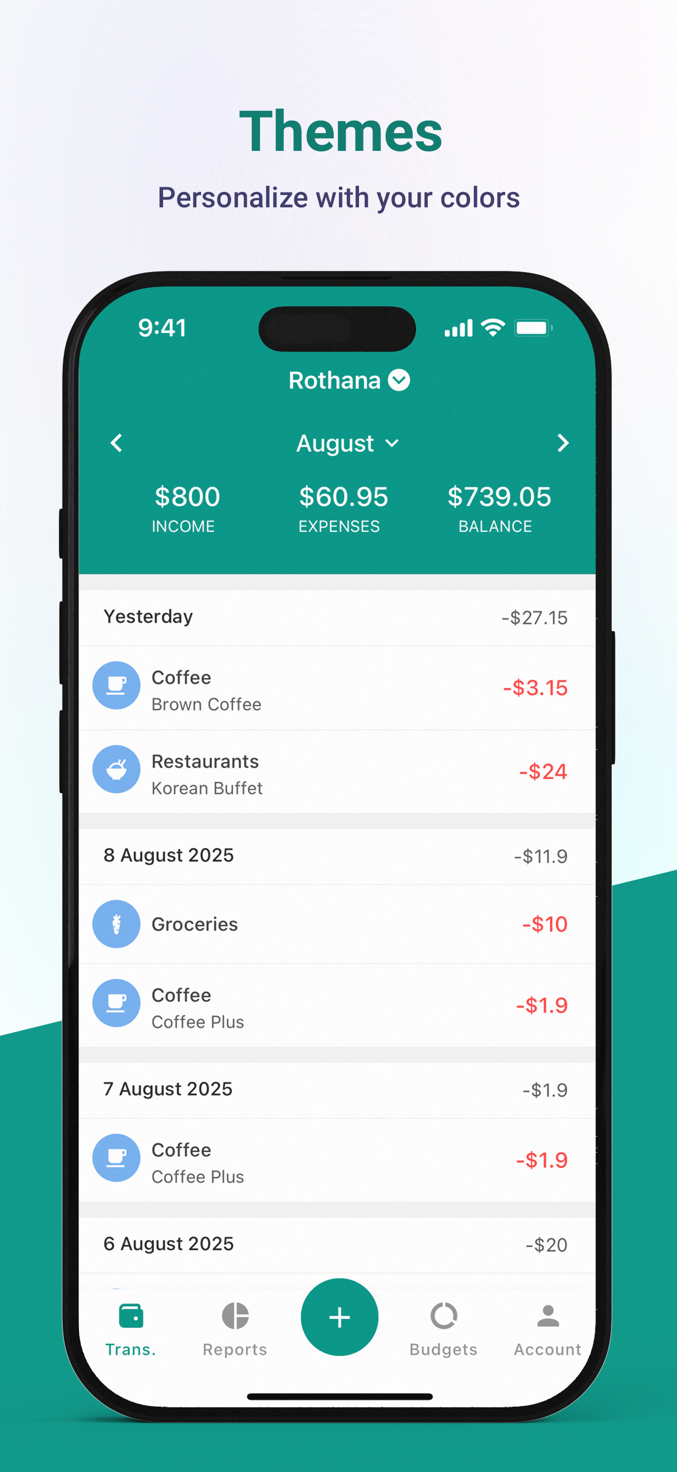 Spentify: Expense Tracker - Screenshot 5 showing product features and functionality