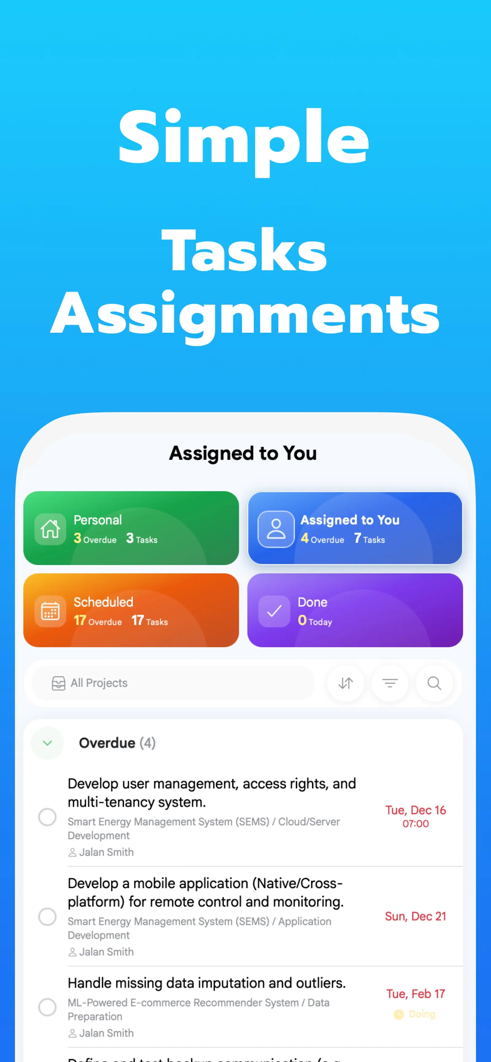 MobMai To Do : Task & Team Work screenshot 1