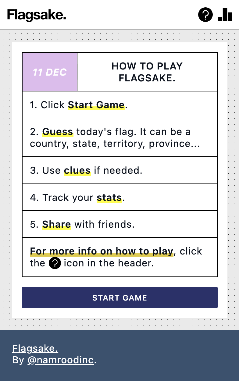 Media Flagsake. 1