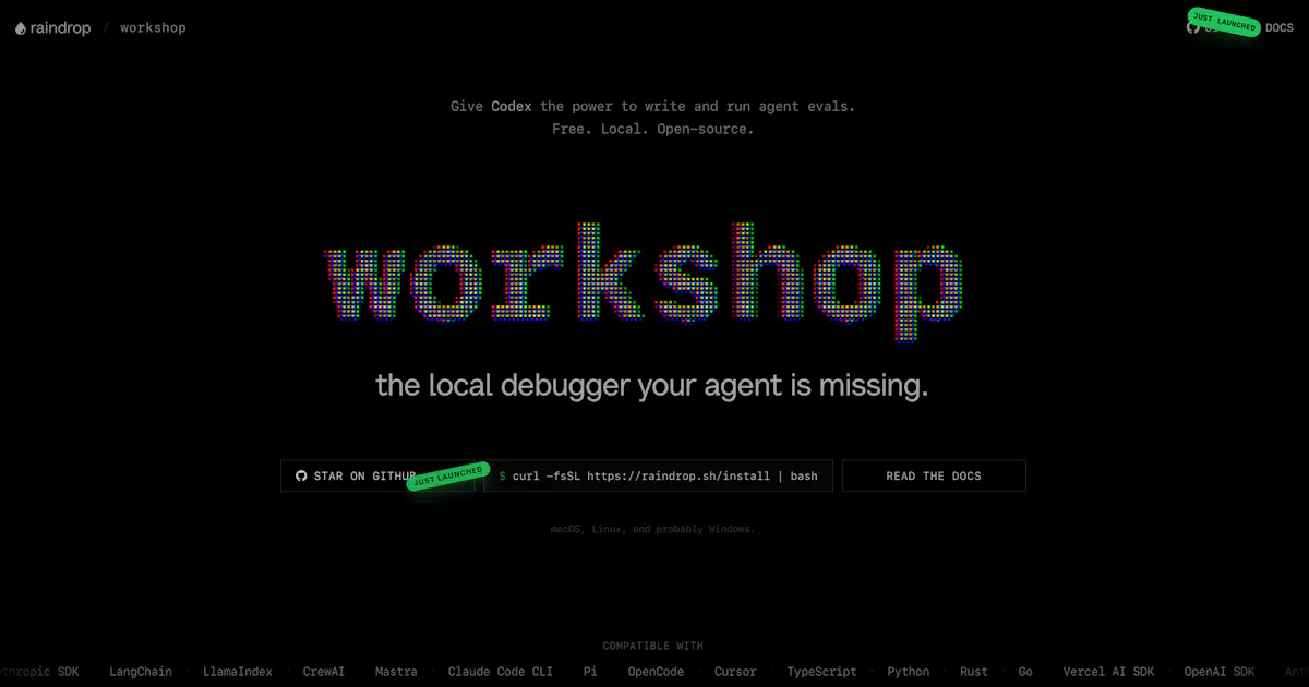 Raindrop Workshop