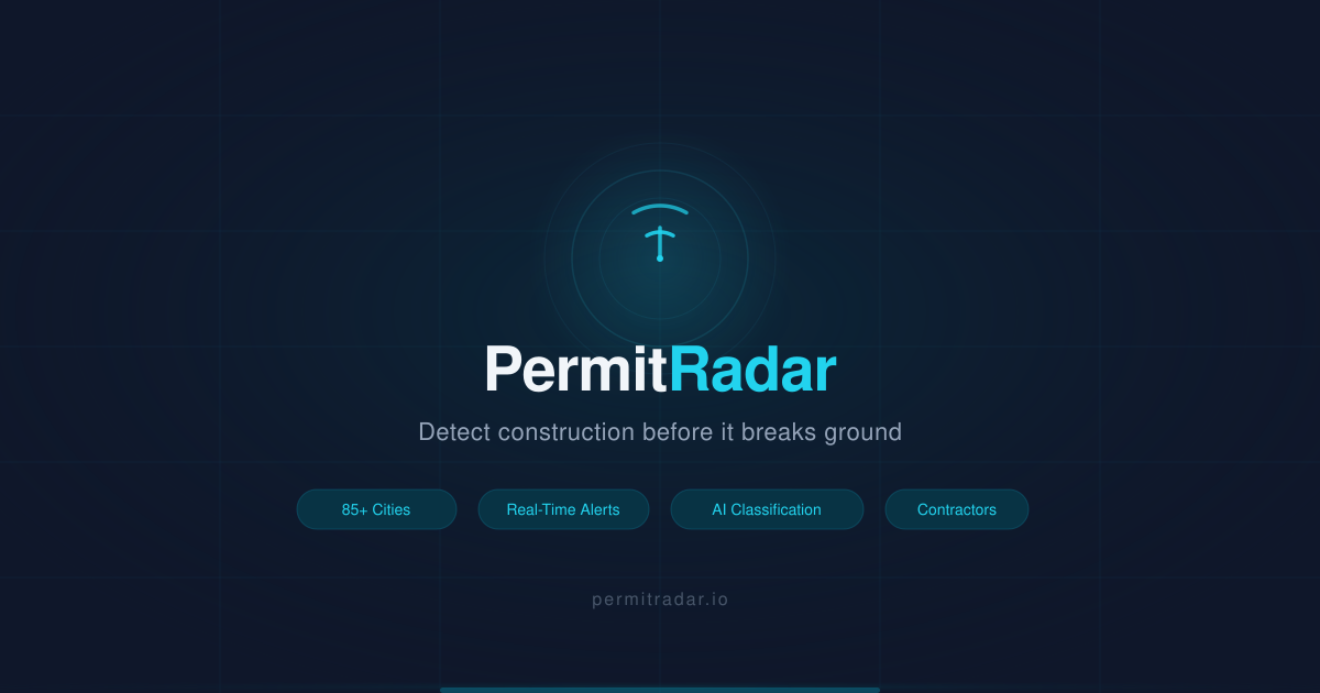 PermitRadar - Product Hunt launch logo and brand identity