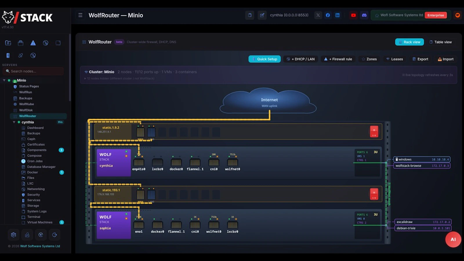WolfStack screenshot 1 (video preview)