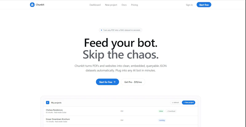 ChunkIT screenshot 2