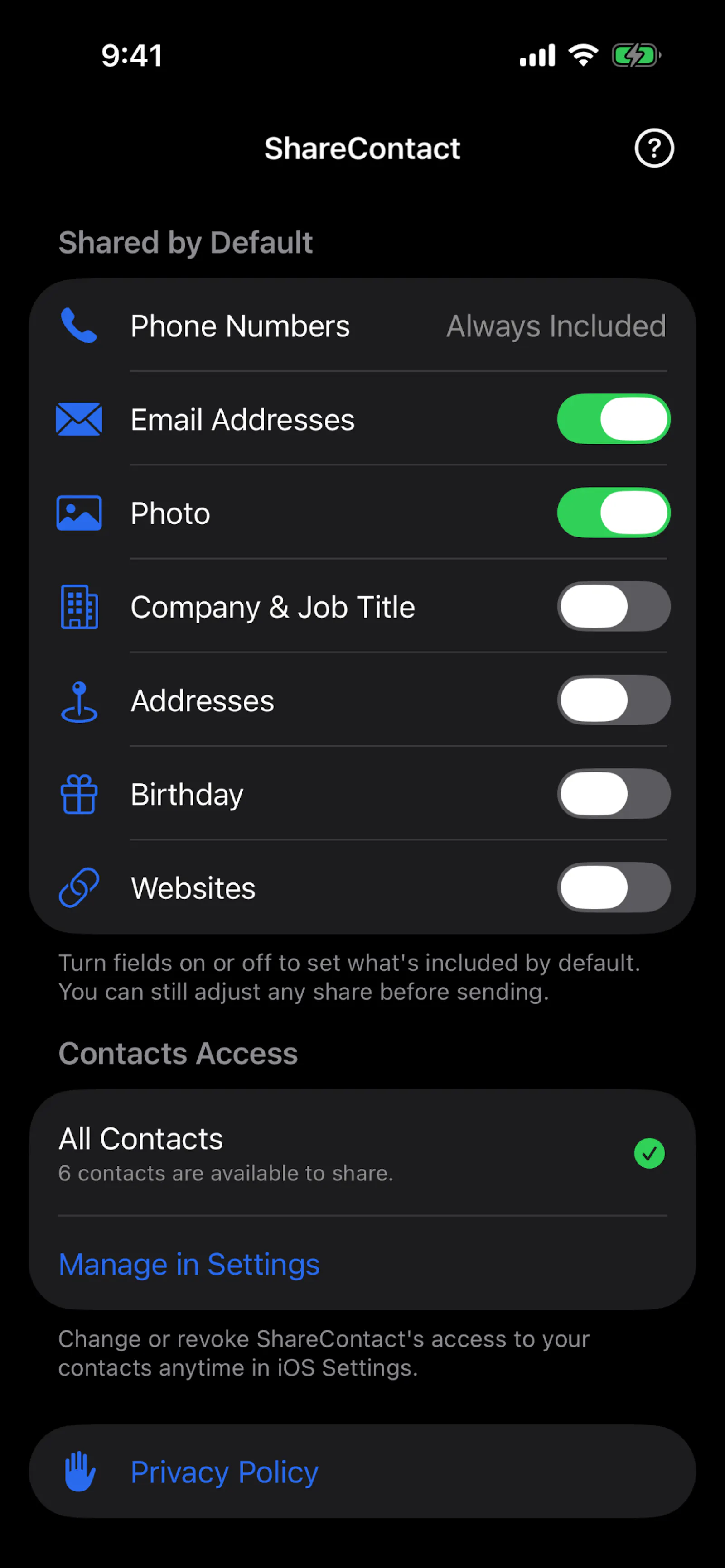 ShareContact screenshot 5