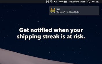 Menubar for WIP gallery image