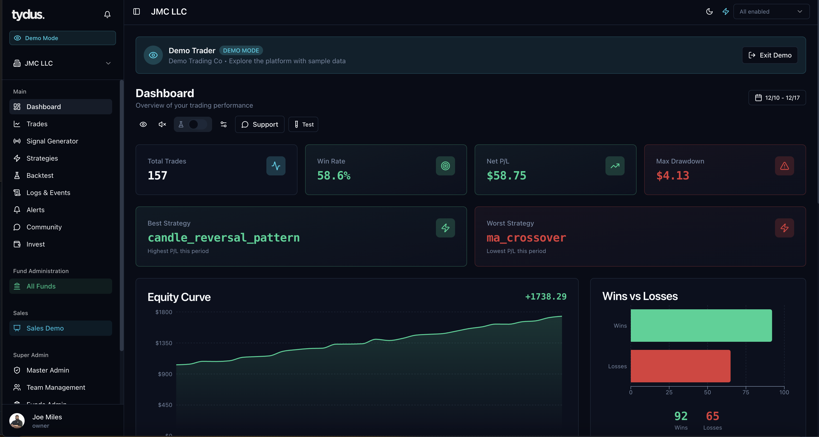Tydus Trading Platform gallery image